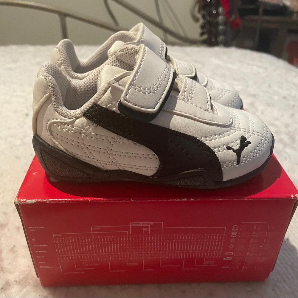 Puma black & white Baby Sneakers